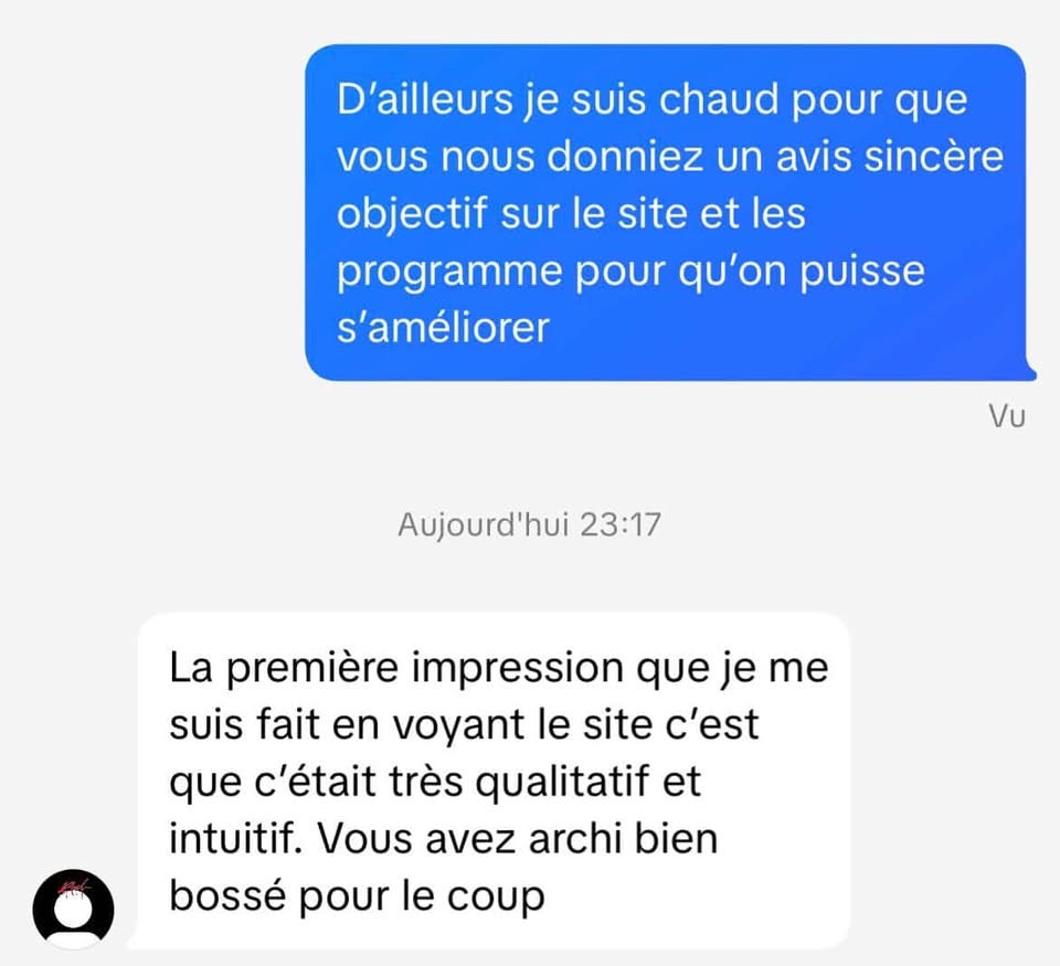 Avis client — commentaire TikTok